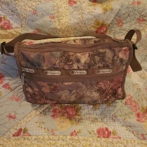 LeSportsac fall foliage print shoulder bag crossbody purse